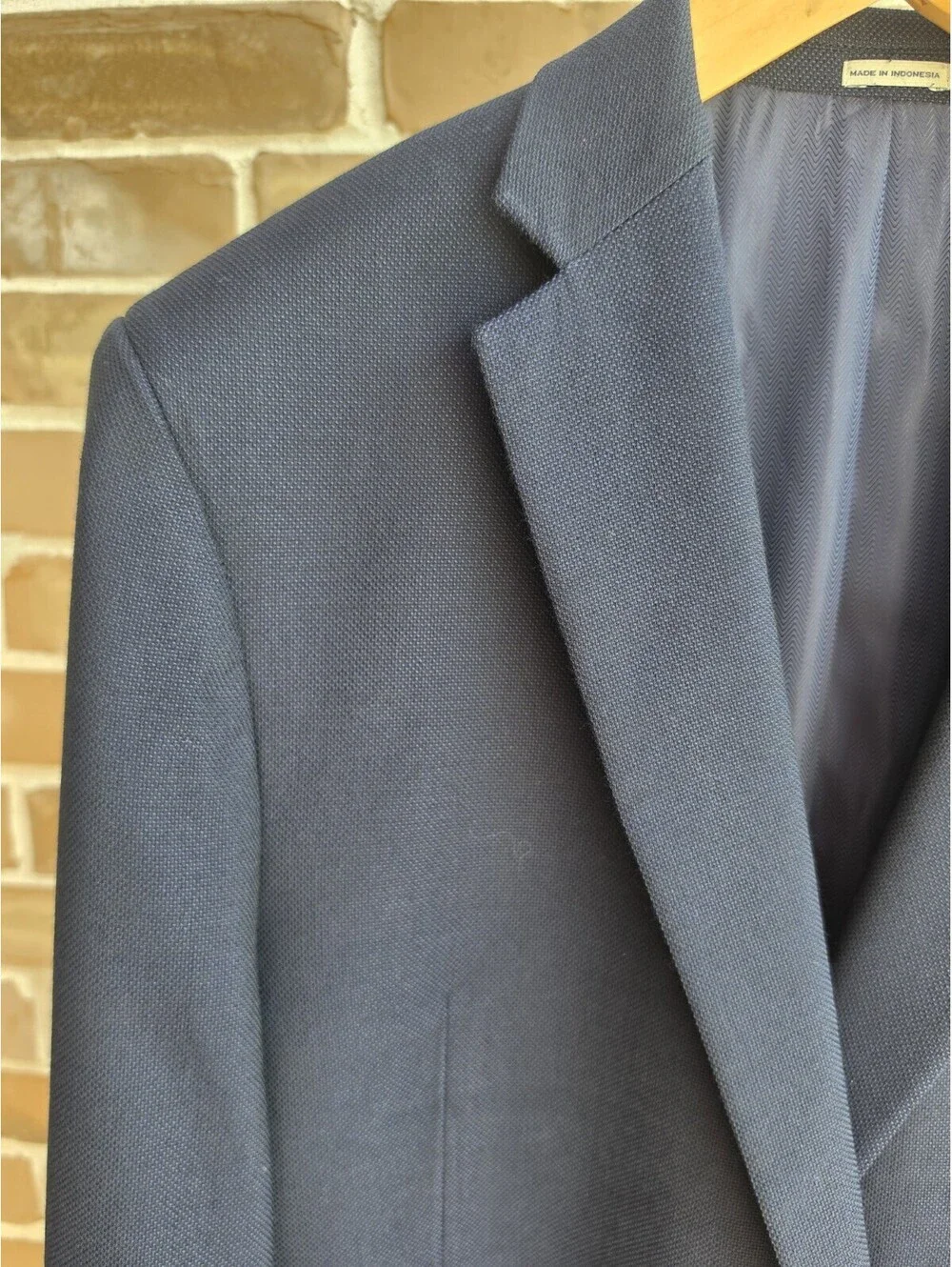 Joseph Abboud Heritage 46R Blazer REDA Super 110s Wool Navy Blue Sport Coat